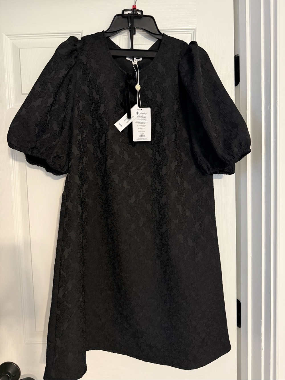 belk Black Puff Sleeve Dress